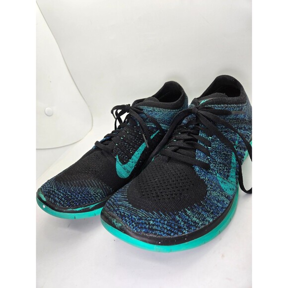 Nike Free 4.0 Flyknit Shoes Women's 8.5 Atomic Teal Running Athletic Sneakers - Picture 4 of 8